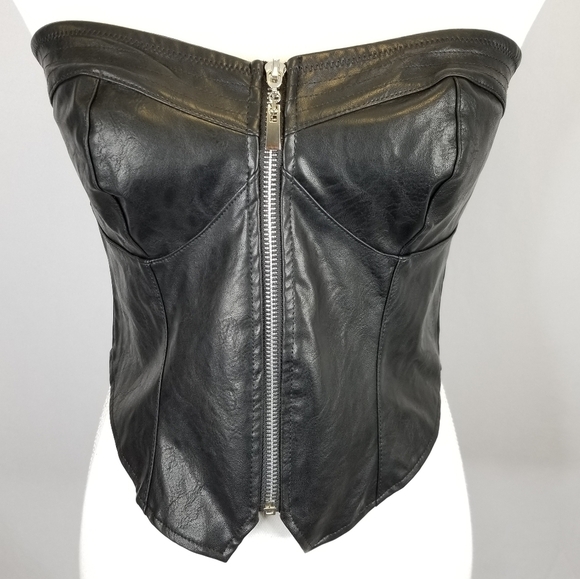 UO Sandro Strapless Zip-front Bustier Top NWT - Picture 6 of 8